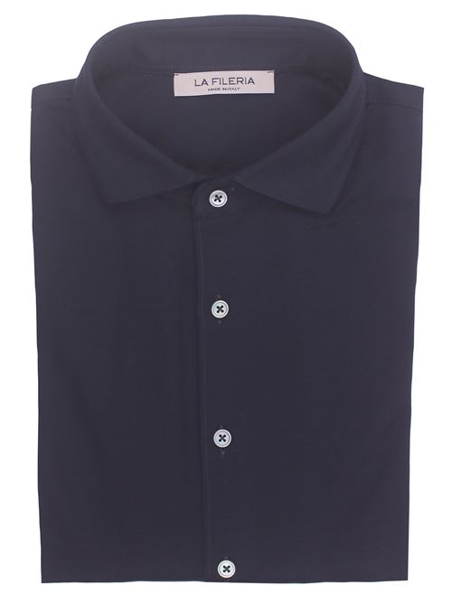 cotton piquet polo shirt LA FILERIA | 6012074201598